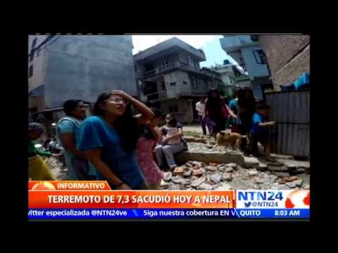 Devastador panorama en Nepal: nuevo sismo de magnitud 7.3 deja al menos 40 muertos