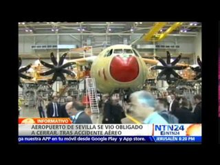 Al menos cuatro muertos tras estrellarse avión militar en las proximidades del aeropuerto de Sevilla