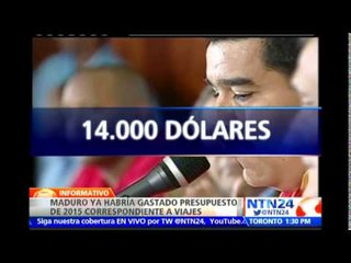 Maduro superó en cinco meses presupuesto destinado a viajes internacionales para 2015