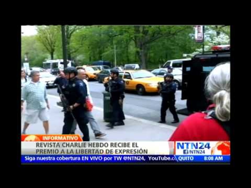 Charlie Hebdo es galardonada en Nueva York con el premio PEN a la libertad de expresión