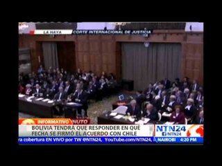 Bolivia pide ante CIJ negociar acceso soberano a océano Pacífico tras alegato que enfrenta con Chile