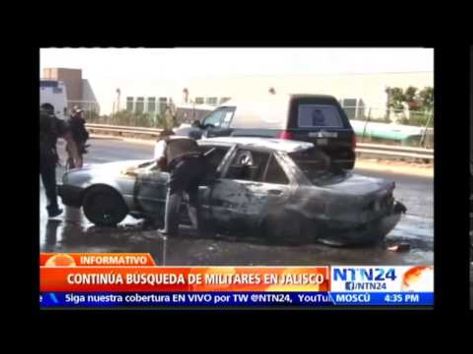 Búsqueda de militares en México tras enfrentamientos entre narcotraficantes y fuerzas de seguridad