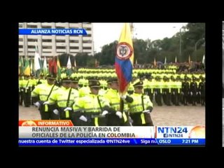 Renuncia masiva y barrida de oficiales en la Policía de Colombia