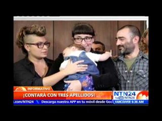 Conozca el primer caso de triple filiación en América Latina: un niño con dos papás y una mamá