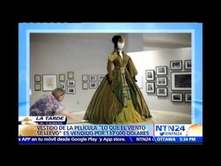Vestido usado en 1939 por Vivien Leigh es subastado por más de USD 130 mil en Beverly Hills