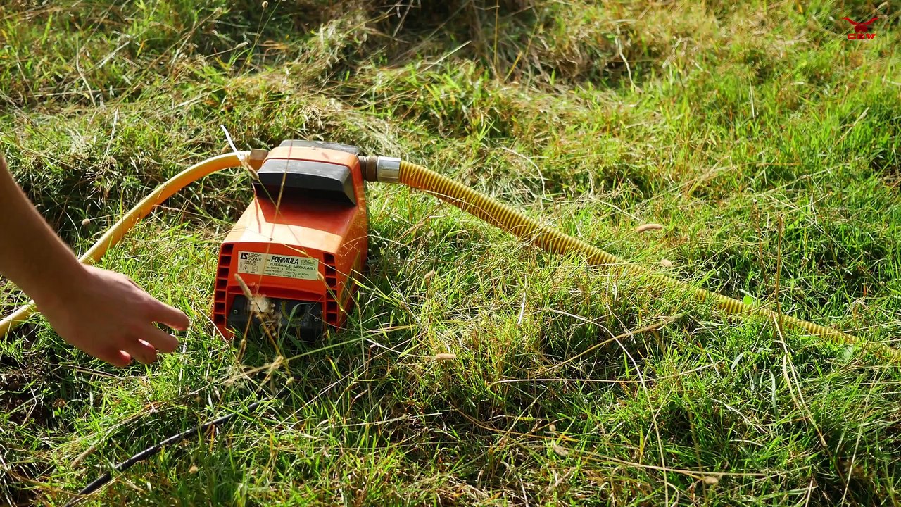 Un toboggan aquatique fait maison...