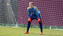 FCB Training Session: Ter Stegen back training with the squad