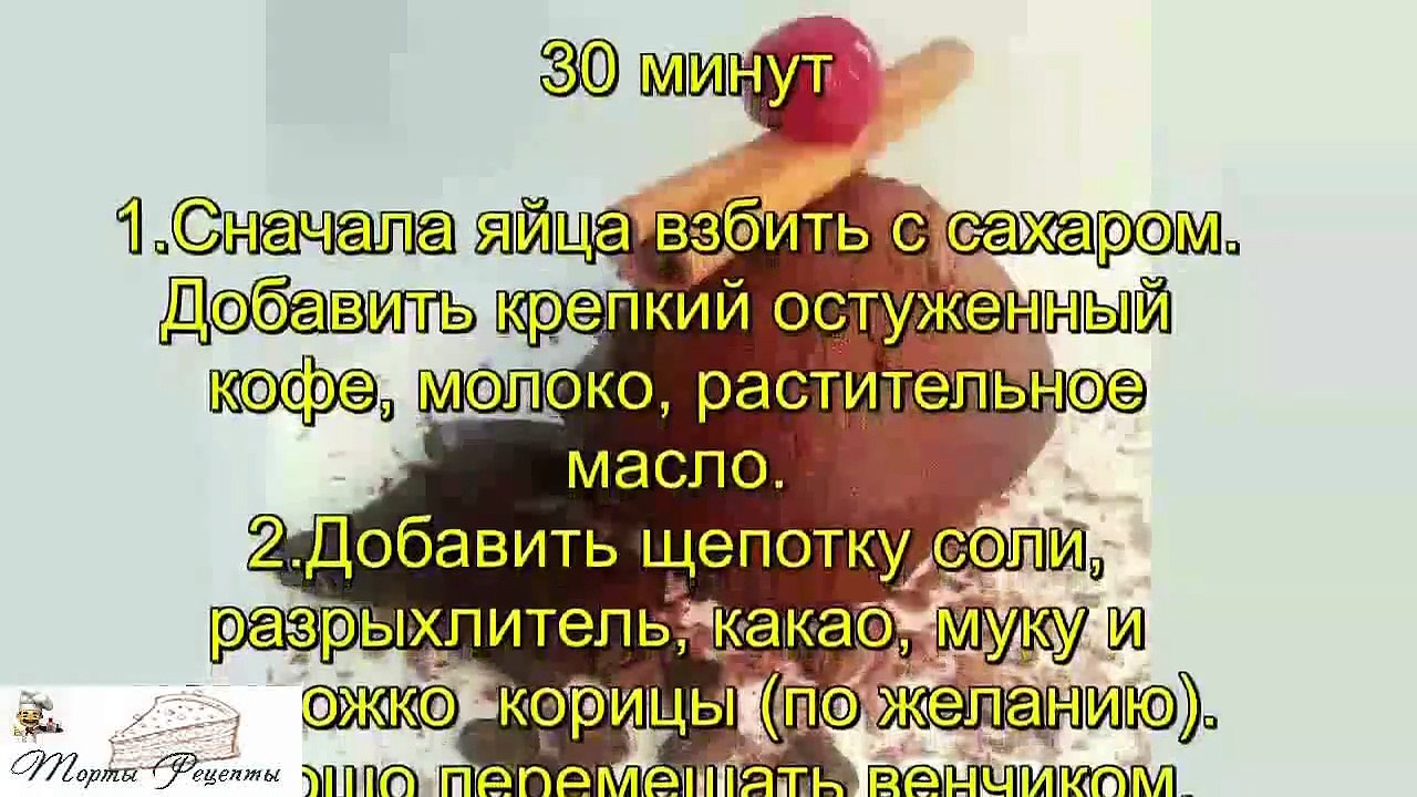 Быстрые шоколадно кофейные кексы