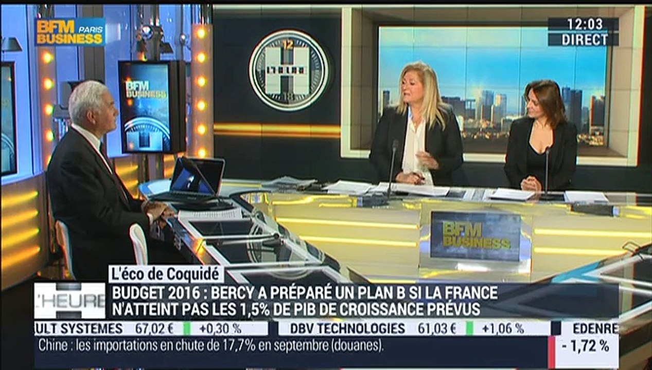 Patrick Coquidé: Bercy a un plan B pour le budget 2016 - 13/10