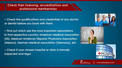Medical Tourism:  How to choose a medical provider abroad?
