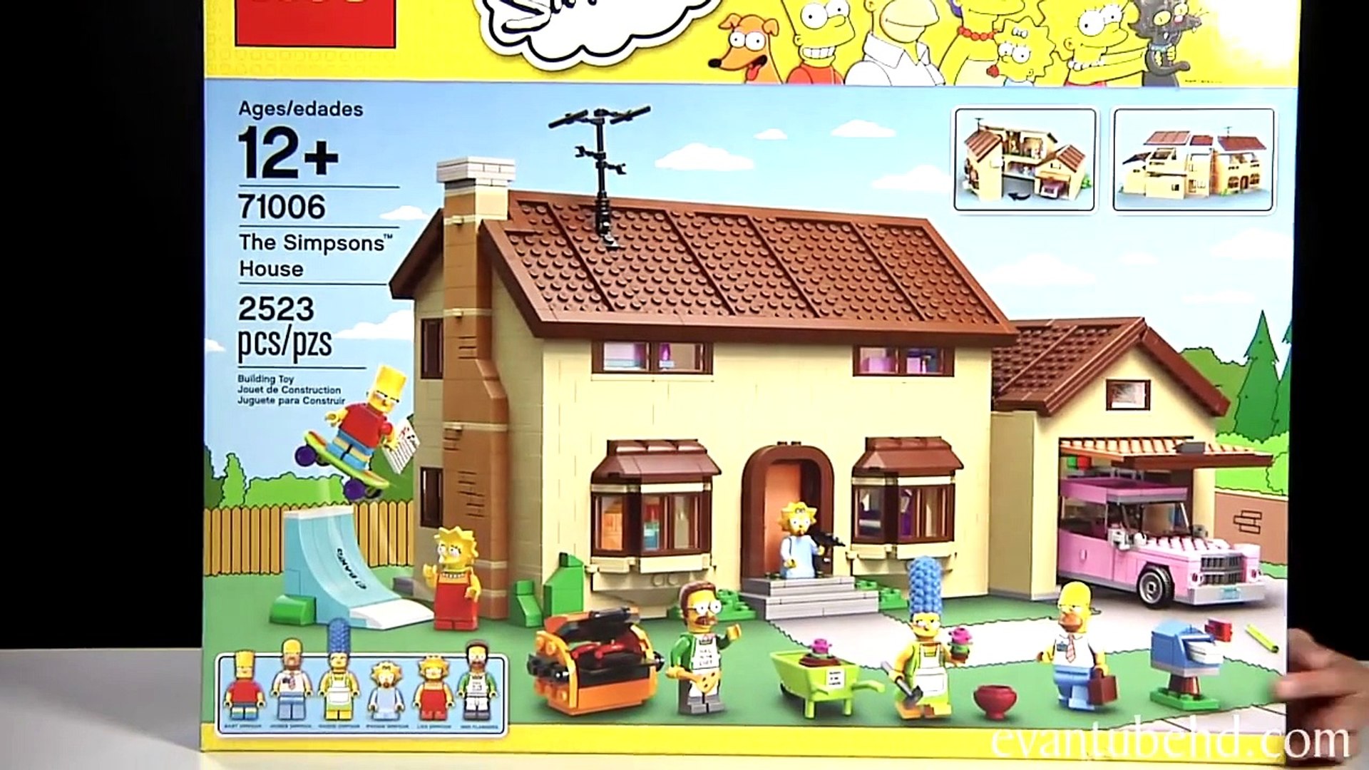 The SIMPSONS HOUSE LEGO Simpsons Set 71006 Time lapse Build, Unboxing &  Review! - Dailymotion Video