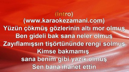Kutsal - Çocugum Gibi Baktım - (2012) TÜRKÇE KARAOKE