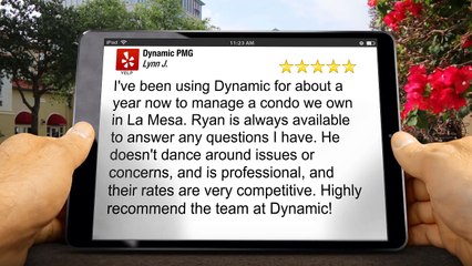 Dynamic PMG San Diego WonderfulFive Star Review by Lynn J.