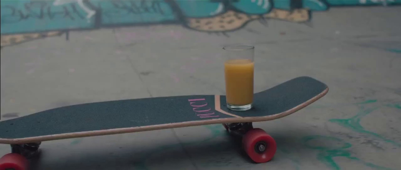 Rolling on skating board