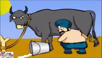 Hindi Jokes ,Funny Santa Banta Joke Milking Cow