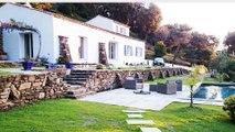 Luxury villa with pool, garden and sea view near Saint Tropez