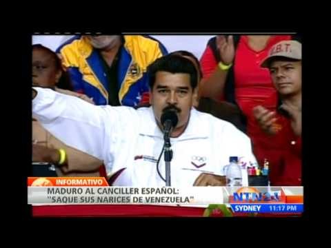 Maduro pide a ministro español de Asuntos Exteriores que saque sus narices de Venezuela