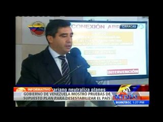 Gobierno de Venezuela presenta pruebas de presunto plan que busca una guerra civil