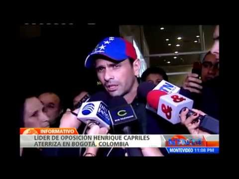 Henrique Capriles llega a Colombia para reunirse con el presidente Santos
