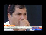 Rafael Correa felicita a Nicolás Maduro tras proclamarse Presidente de Venezuela