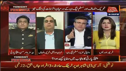 Daniyal Aziz  Threatning Imran Ismail In a Live Show