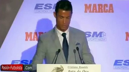 Cristiano Ronaldo Declaraciones Luego de haber Ganado la Bota de Oro 2015 - vidéo HD