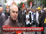 İstanbul'da protesto yürüyüşünde arbede 1 göstericiyi 8 polis birden gözaltına almaya kalktı