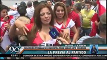 Reportera de Latina reacciona ante hincha faltoso