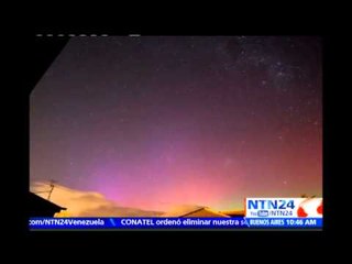 ¡Espectáculo en el cielo! Aurora austral ofrece un impresionante despliegue de colores