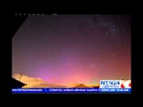 ¡Espectáculo en el cielo! Aurora austral ofrece un impresionante despliegue de colores