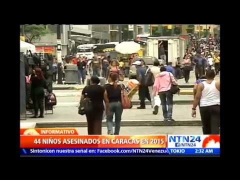 Al menos 44 menores de edad han sido asesinados en Caracas en lo que va del 2015
