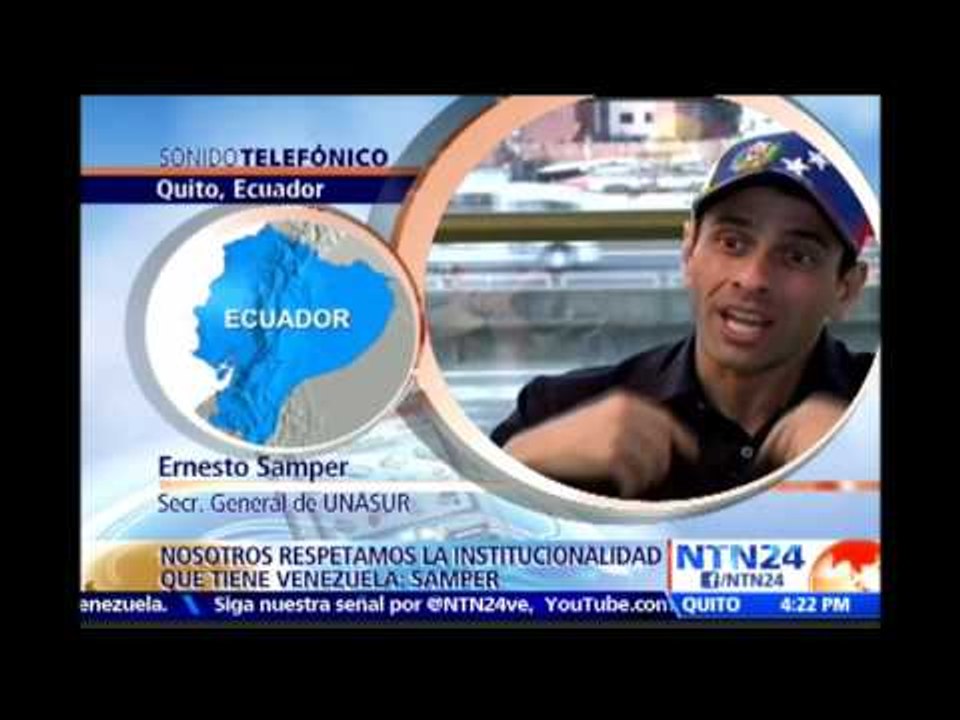 El papel de Unasur “no es atizar incendios sino tratar de apagarlos”: secretario general de Unasur