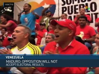 Venezuela: Opposition Won't Recognize Results, Maduro Says