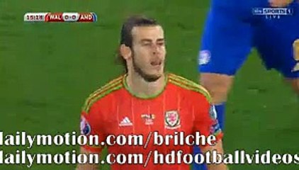 Garreth Bale Fantastic Free-Kick Chance - Wales vs Andorra 0-0 - EURO 2016 - 13.10.2015 HD