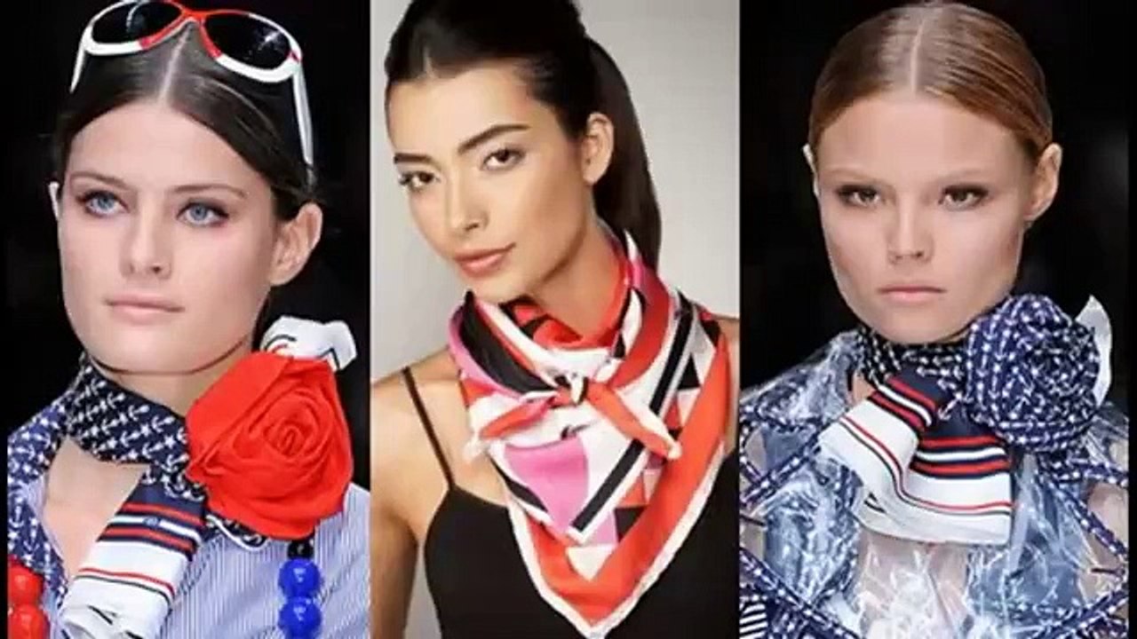 Как завязать шарф или платок на шее разными способами