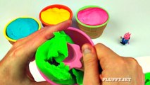 Play Doh Ice Cream Surprise Eggs Toys Mickey Mouse Thomas the Tank Peppa Pig Frozen Cars 2