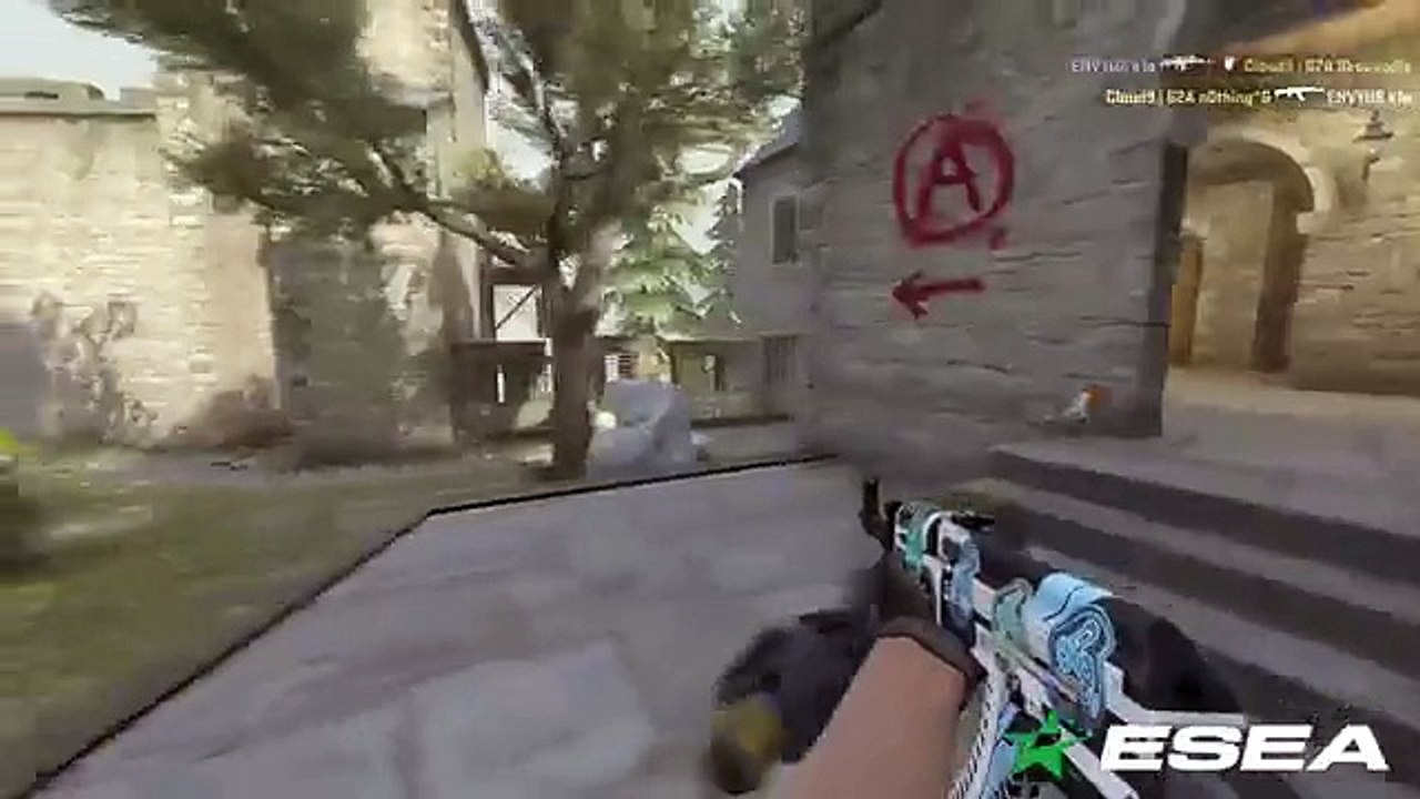 CS: GO Ace by Cloud 9 n0thing vs EnVyUs on de_cbble