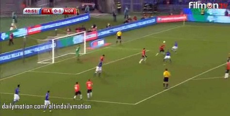 Roberto Soriano Incredible Shot - Italy vs Norway - Euro 2016 - 13.10.2015