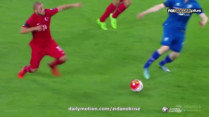 Gökhan Torre Horror Faul and Red Card | Turkey v. Iceland 13.10.2015 HD