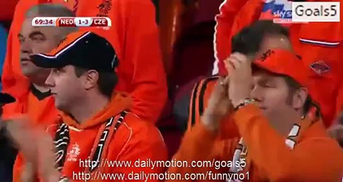 Klaas-Jan Huntelaar Goal Netherlands 1 - 3 Czech Republic Euro Qualifications 13-10-2015