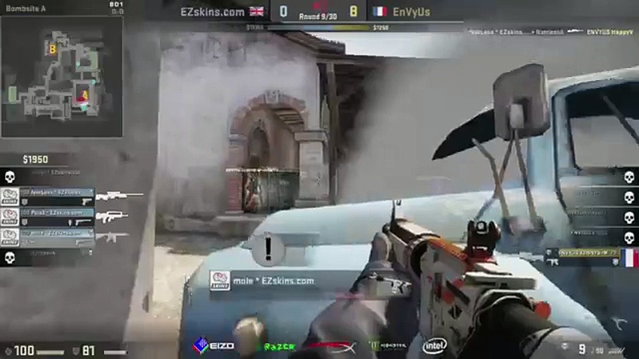 EnVyUs KennyS 1v3 clutch with NOSCOPE vs EZSkins at Dreamhack Open London