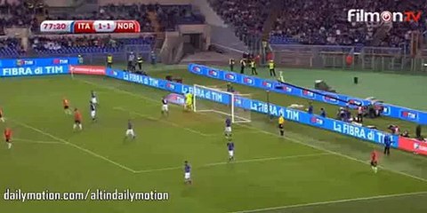 Buffon Big Save - Italy vs Norway - Euro 2016 Qualifiers - 13.10.2015