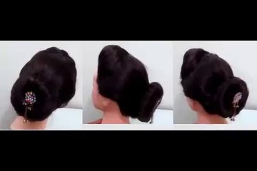 Easy Bun  Hairstyles for Medium or Long hair