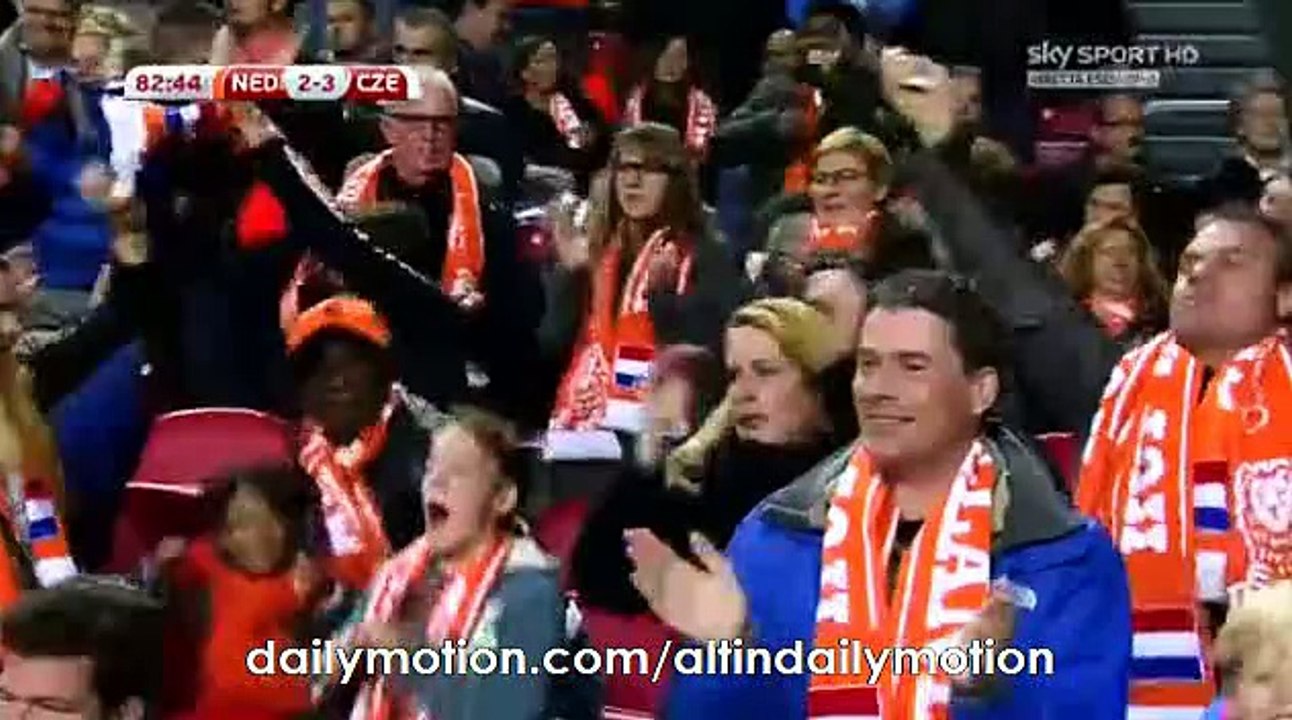 Robin Van Persie Fantastic Goal - Netherlands 2-3 Czech Republica - Euro 2016 - 13.10.2015