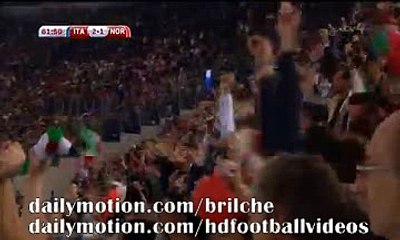 Garziano Pelle Amazing Volley Goal - Italy 2-1 Norway - EURO 2016