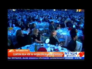 Hillary Clinton deja ver intención de llegar a la Presidencia en medio de polémica denuncia