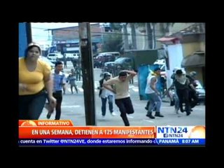 Al menos 125 opositores venezolanos han sido detenidos en la última semana