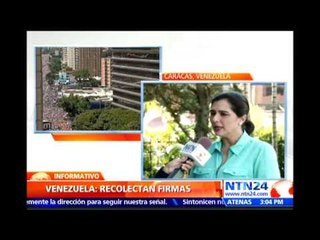 Inicia recolección de firmas en apoyo al Acuerdo Nacional para la Transición en Venezuela