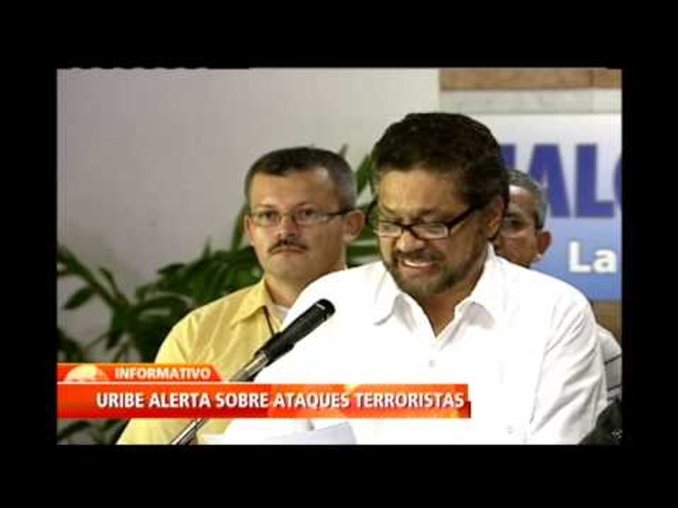 Uribe revela documento militar que alerta de presunto plan terrorista de las FARC y el ELN