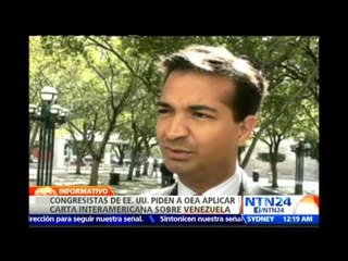 Congresistas de EE.UU. piden a la OEA aplicar Carta Interamericana sobre Venezuela